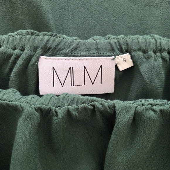 MLM Teal Ruffle Off-Shoulder Blouse - Picture 2 of 3